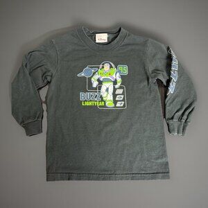 Vintage 90s/Y2K Disney Store BUZZ LIGHTYEAR Boys Kids XS Black T-Shirt